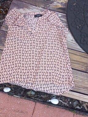 Lipslide Blush Pink Printed Cap-Sleeve Camisole